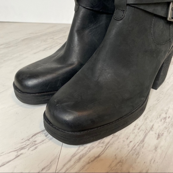 New! Korks Meegan Mid Shaft Black Leather Boot 9.5 - Picture 9 of 14